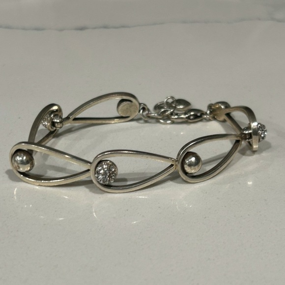 Brighton Chara Elipse Silver Articulated Bracelet - Picture 8 of 12